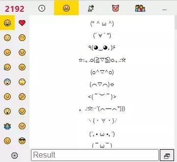 collection of UTF-8 kaomojis and emoticons